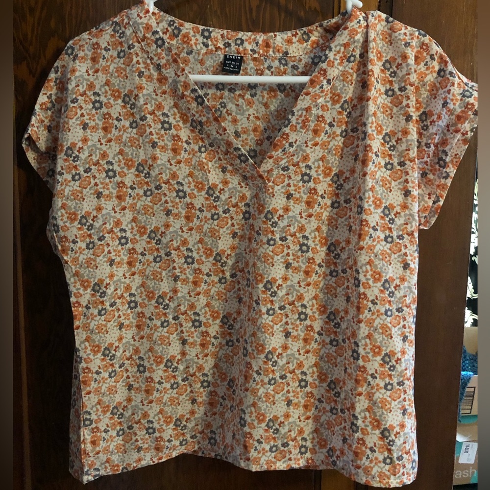 Floral Shein top, S